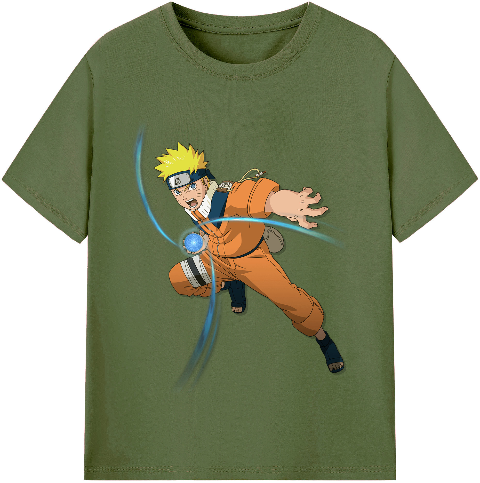 （画像用） NARUTO -ナルト- うずまき ナルト Uzumaki Naruto 綿100％半袖Tシャツ（フロントプリント）